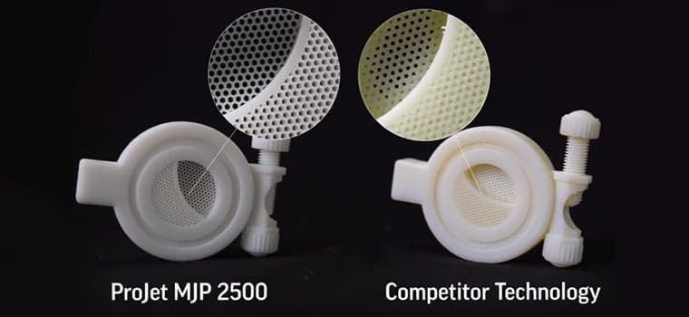 ProJet MJP 2500 系列精度